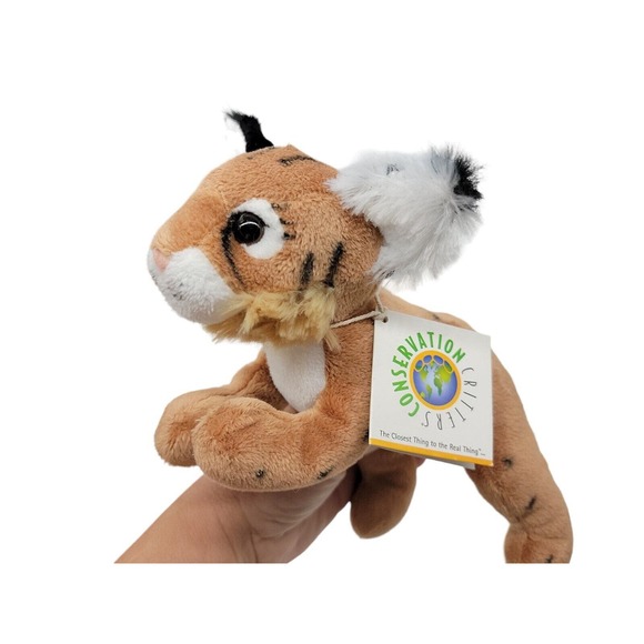 Wildlife Artists Conservation Critters Bobcat Cub Realistic 8" Stuffed Animal - Picture 5 of 9